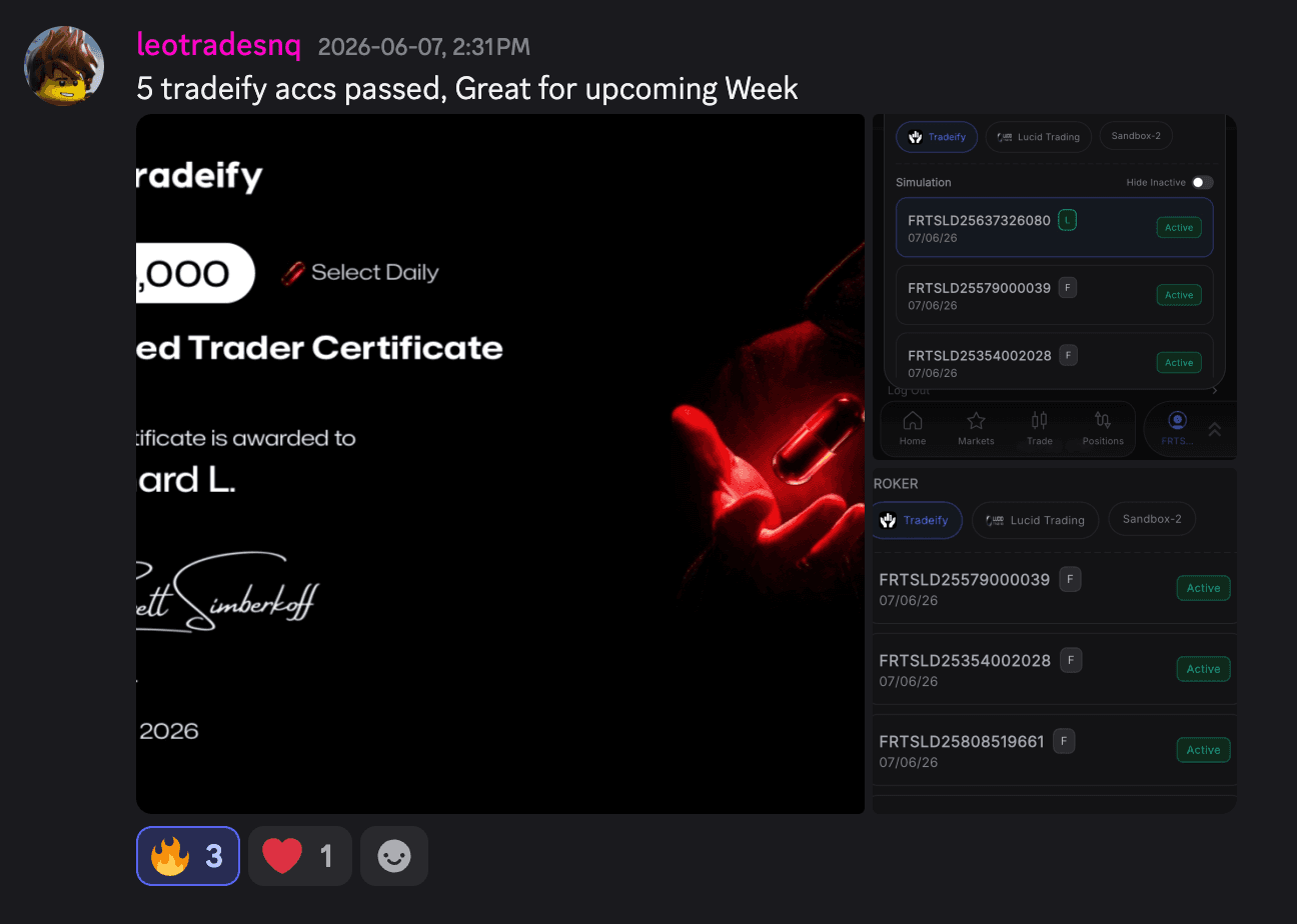 TB Trading Discord community screenshot