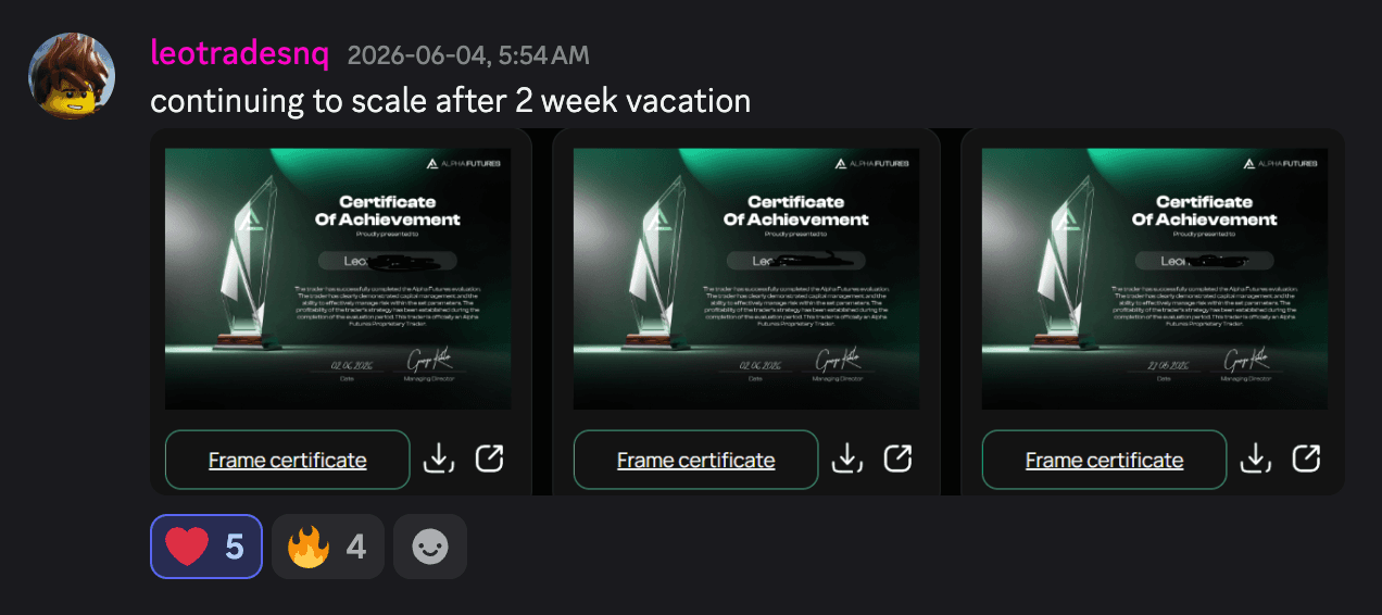 TB Trading Discord community screenshot