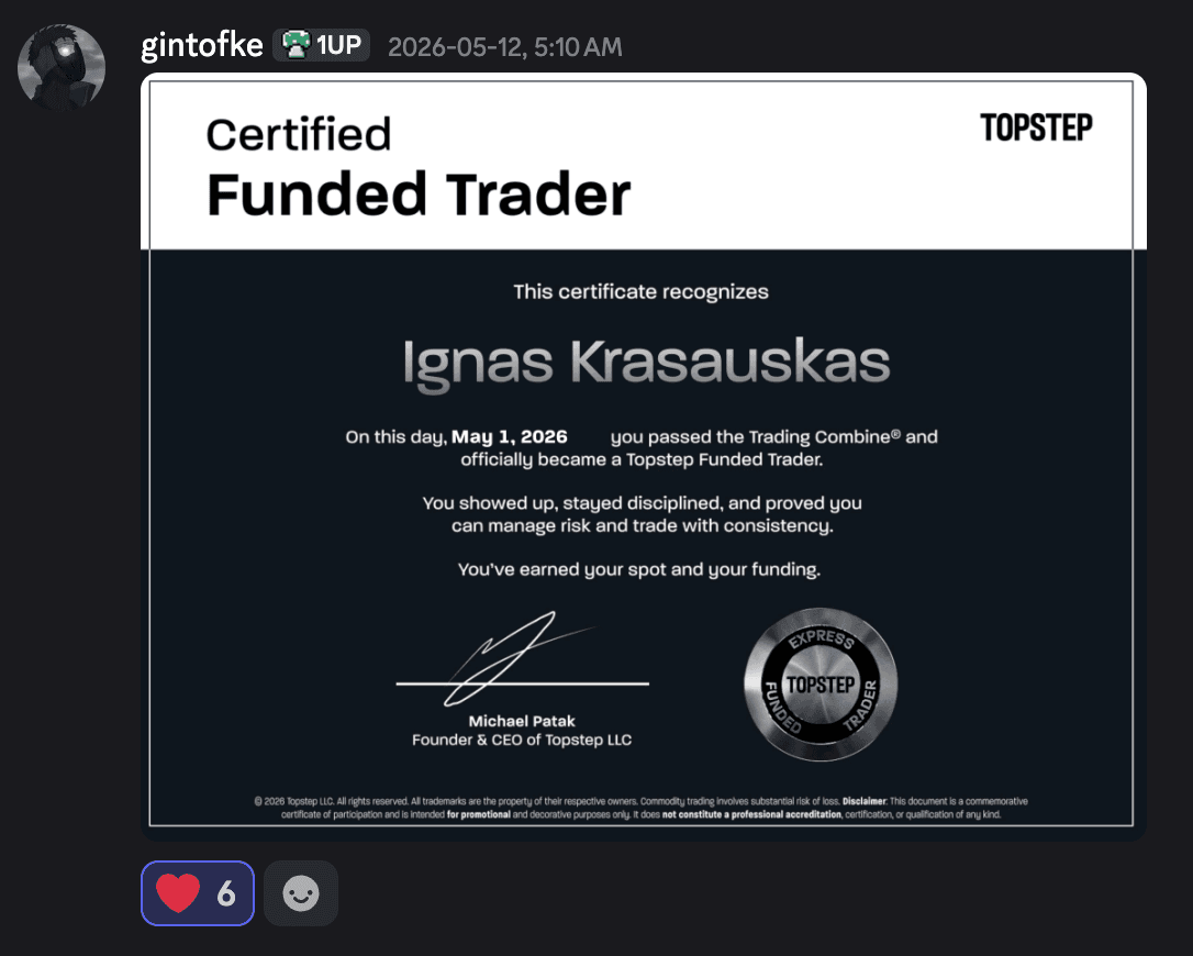 TB Trading Discord community screenshot