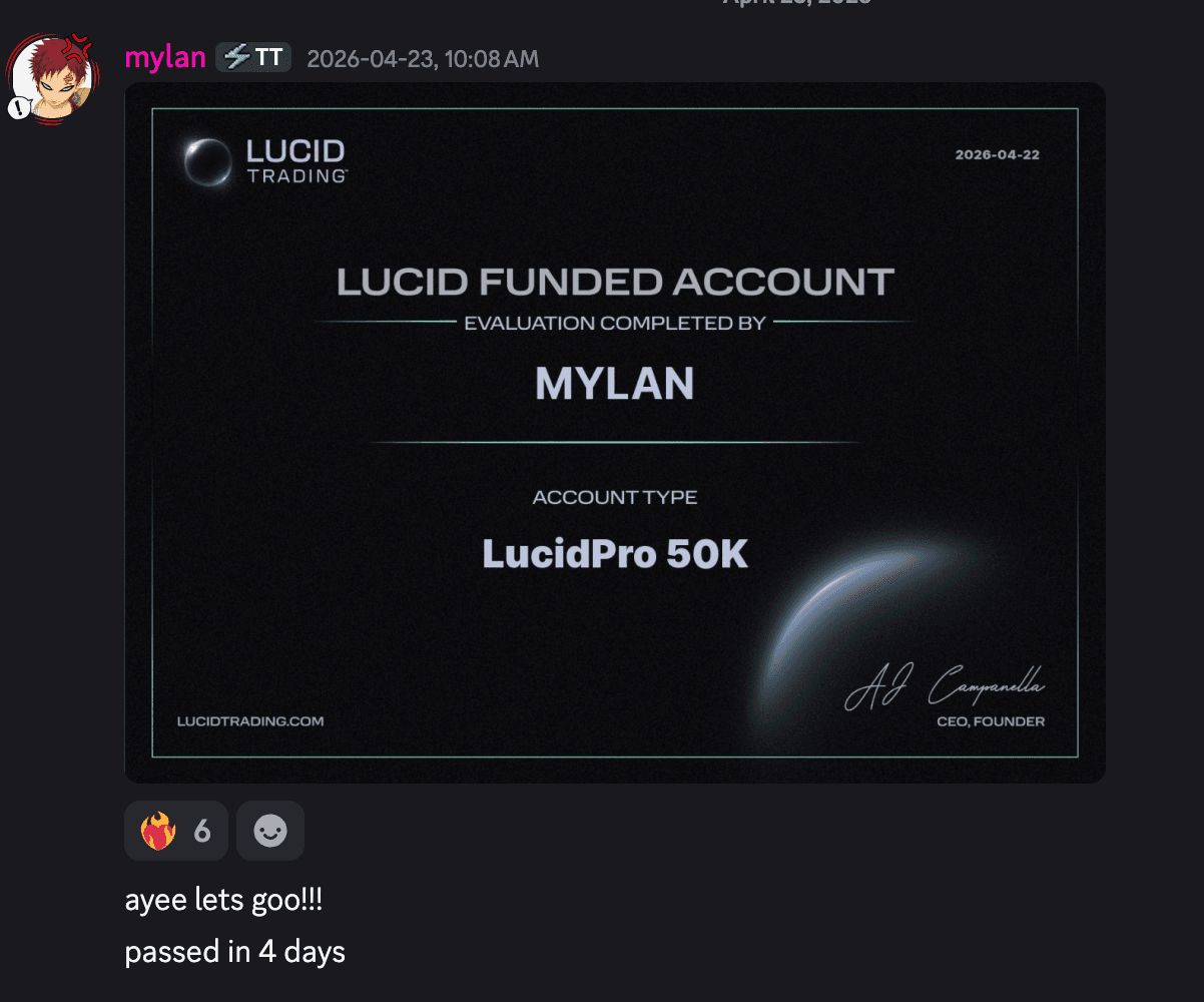 TB Trading Discord community screenshot