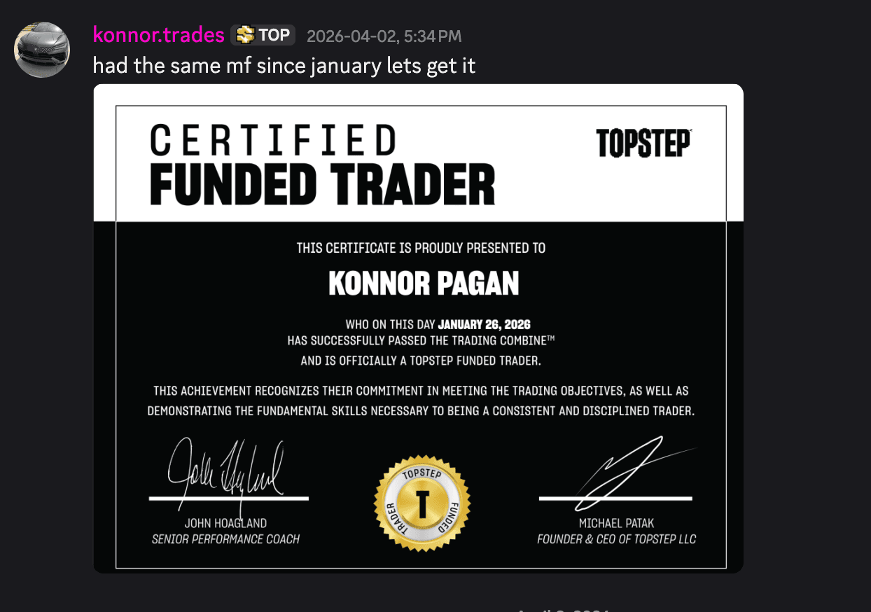 TB Trading Discord community screenshot