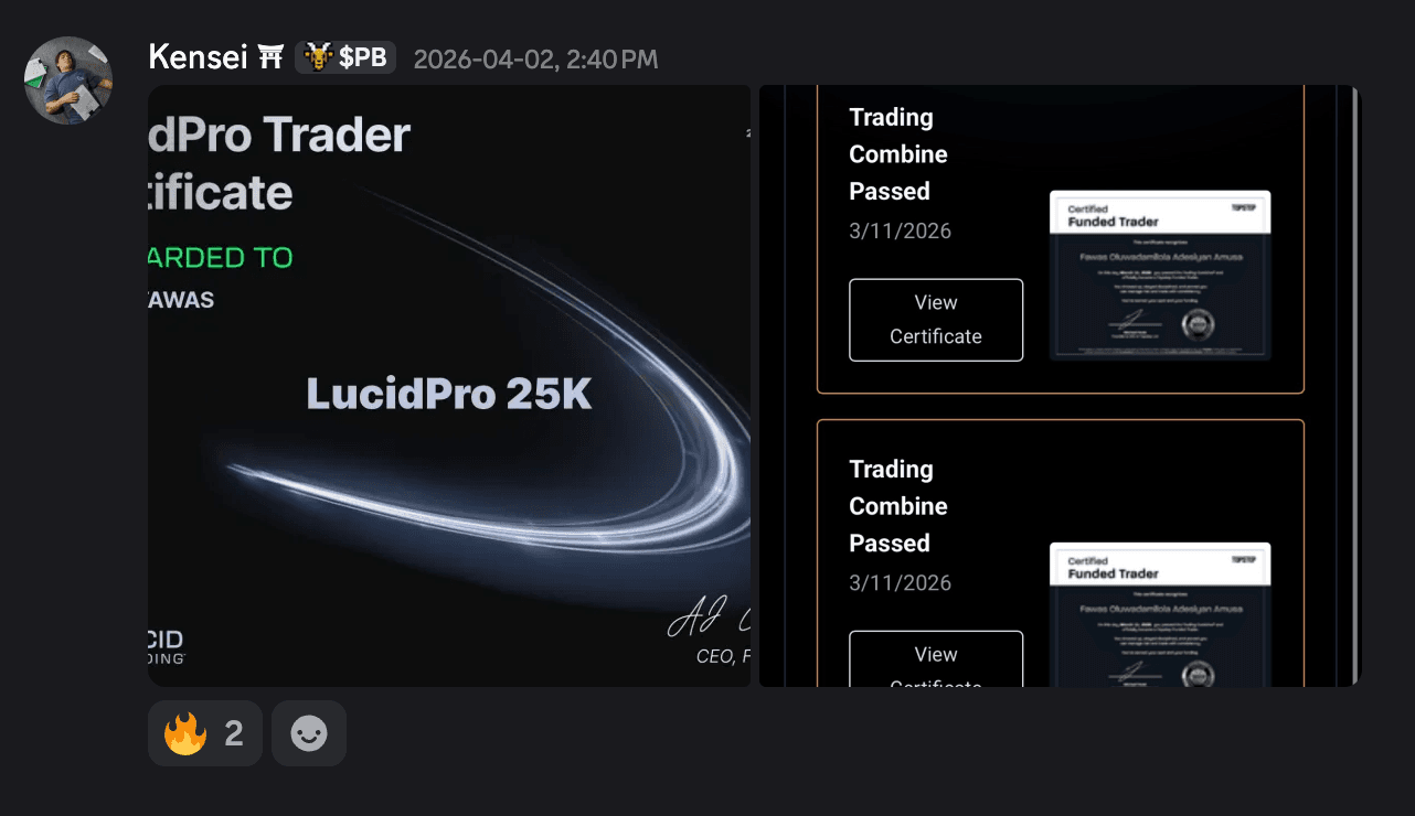 TB Trading Discord community screenshot