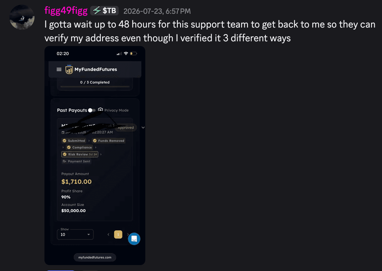 TB Trading Discord community screenshot